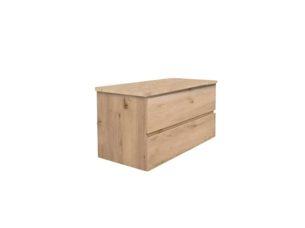 Poslední Šance SAT Koupelnová skříňka s dubovou krycí deskou SAT B-Way dub mat BWAY2100OAKDESK