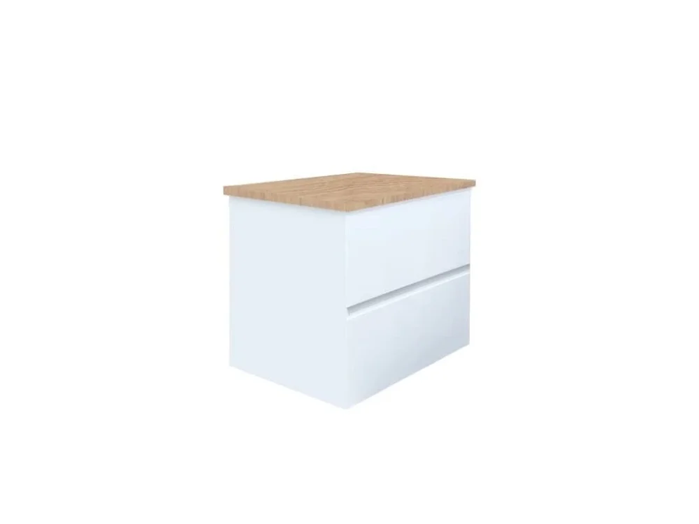 Časově Omezené SAT Koupelnová skříňka s krycí deskou SAT B-Way 59x50x45 cm bílá lesk BWAY260WDOAK