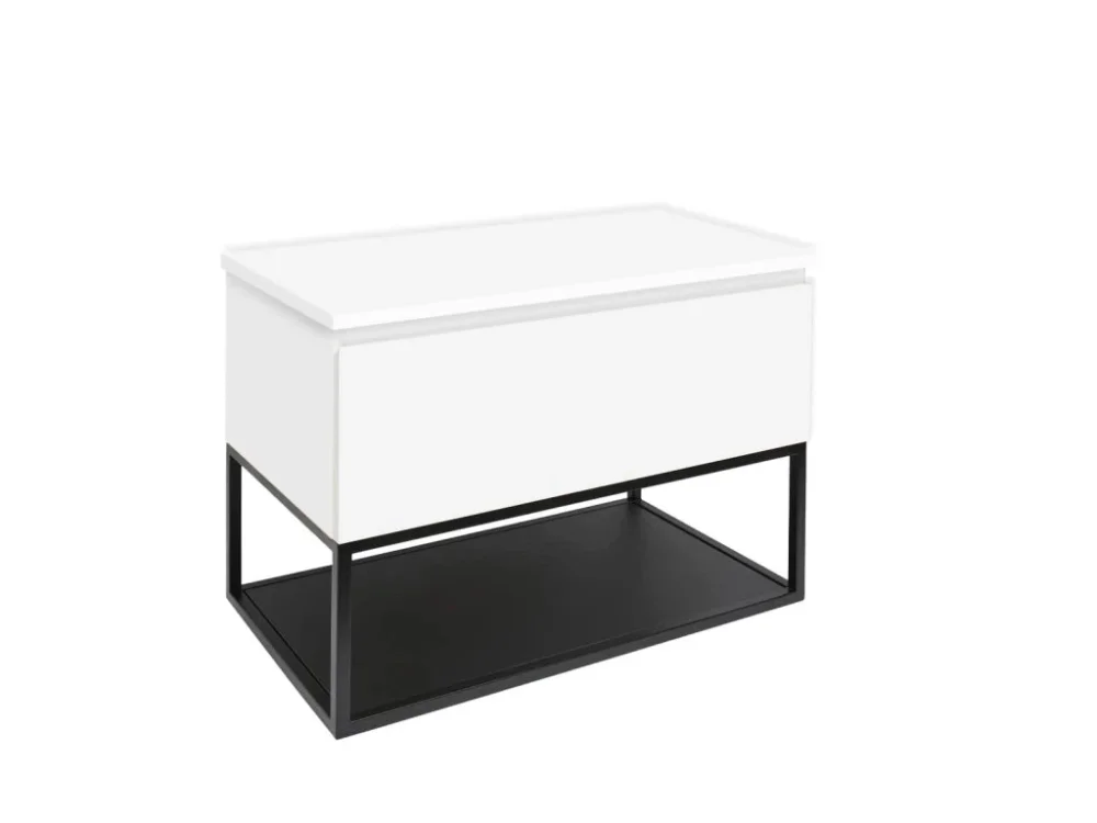 Doprava Zdarma SAT Koupelnová skříňka s krycí deskou SAT B-Way 59x57x45 cm bílá lesk BWAY60WDESK