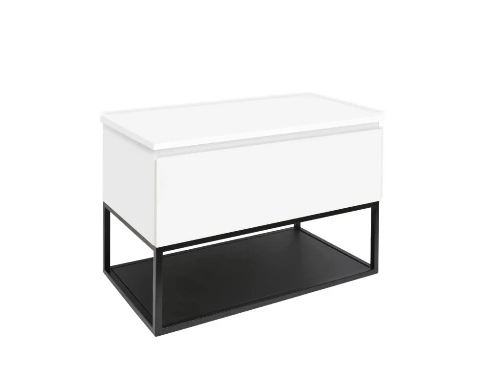 Nakupujte Hned SAT Koupelnová skříňka s krycí deskou SAT B-Way 79x57x45 cm bílá lesk BWAY80WDESK