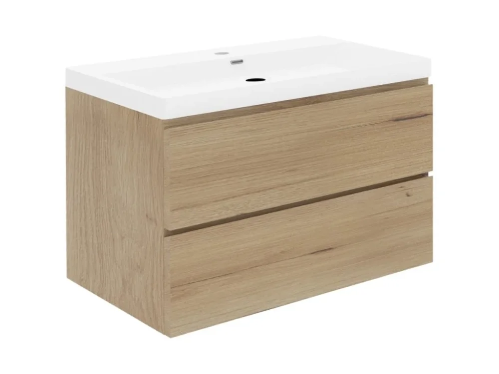 SAT Koupelnová skříňka s umyvadlem SAT B-Way 99x50x45 cm dub mat BWAY2100OAKU4 Cenově Výhodný