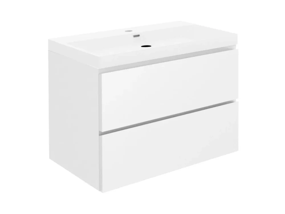 Vysoce Kvalitní SAT Koupelnová skříňka s umyvadlem SAT B-Way 79x50x45 cm bílá lesk BWAY280WU4