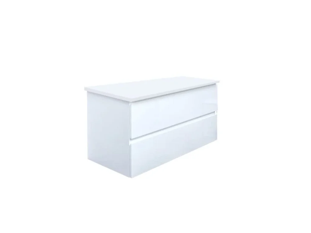 Pouze Dnes SAT Koupelnová skříňka s krycí deskou SAT B-Way 99x50x45 cm bílá lesk BWAY2100WDESK