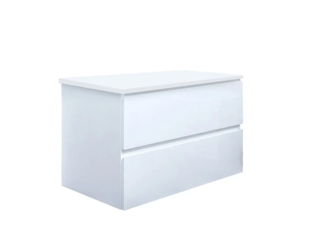 SAT Koupelnová skříňka s krycí deskou SAT B-Way 79x50x45 cm bílá lesk BWAY280WDESK Objednat Nyní