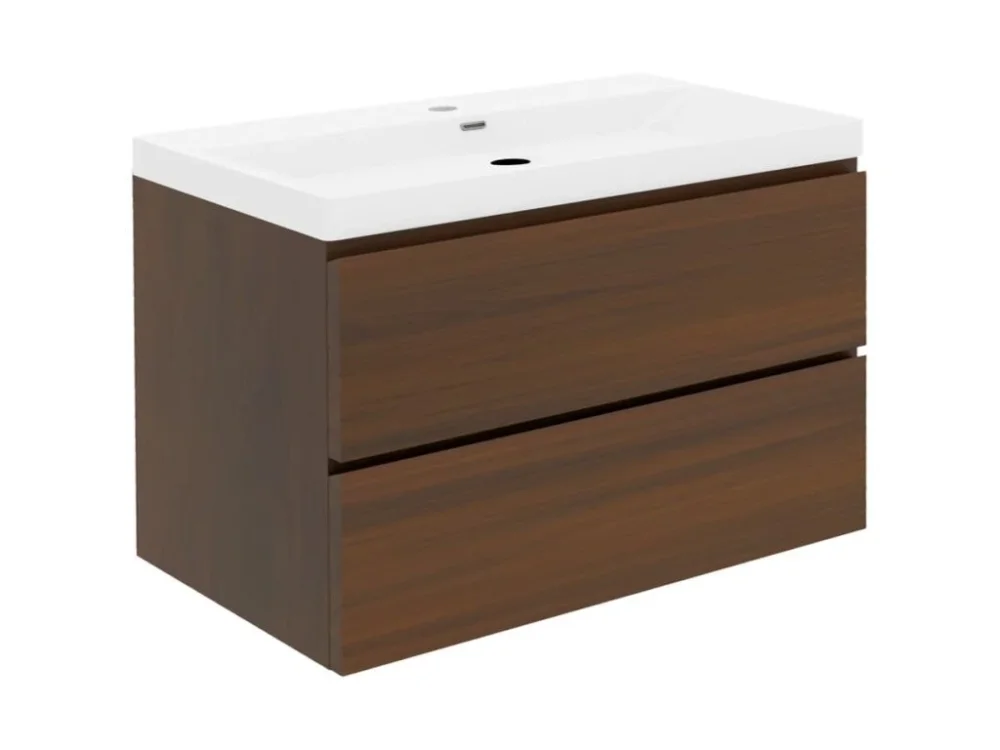 Kup Teď SAT Koupelnová skříňka s umyvadlem SAT B-Way 99x30x45 cm ořech mat BWAY2100NUTU4