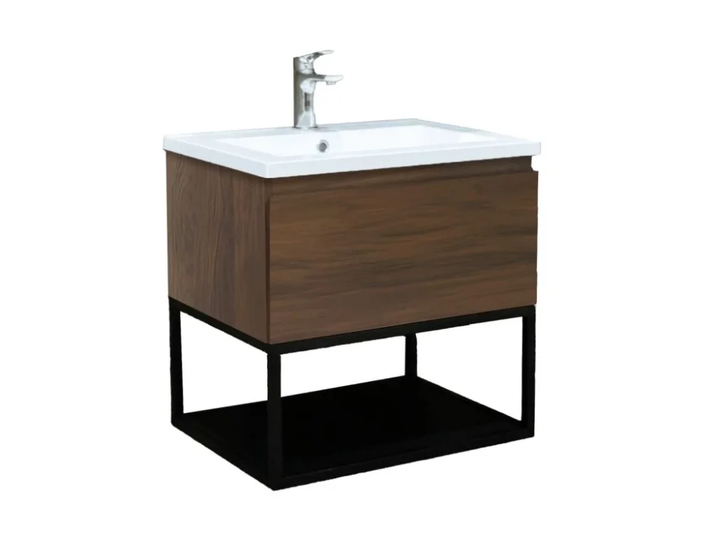 SAT Koupelnová skříňka s umyvadlem SAT B-Way 59x30x45 cm ořech mat BWAY60NUTU Levný