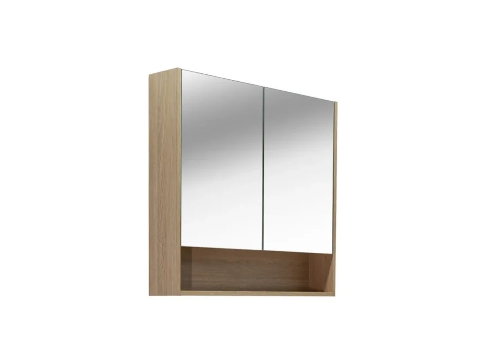 Naturel Zrcadlová skříňka Naturel Lucca 80x75 cm lamino dub LUCCA80CABD Akční Nabídka