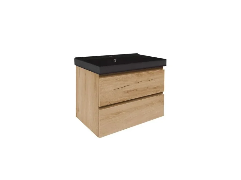 Aktuální SAT Koupelnová skříňka s umyvadlem SAT B-Way 79x50x45 cm dub mat BWAY280OAKU1B