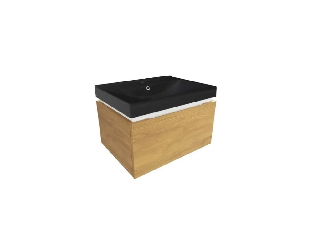 SAT Koupelnová skříňka s umyvadlem SAT Feel 60x30x46 cm dub medový mat SATFEEL60DMU1MB Objednat Nyní