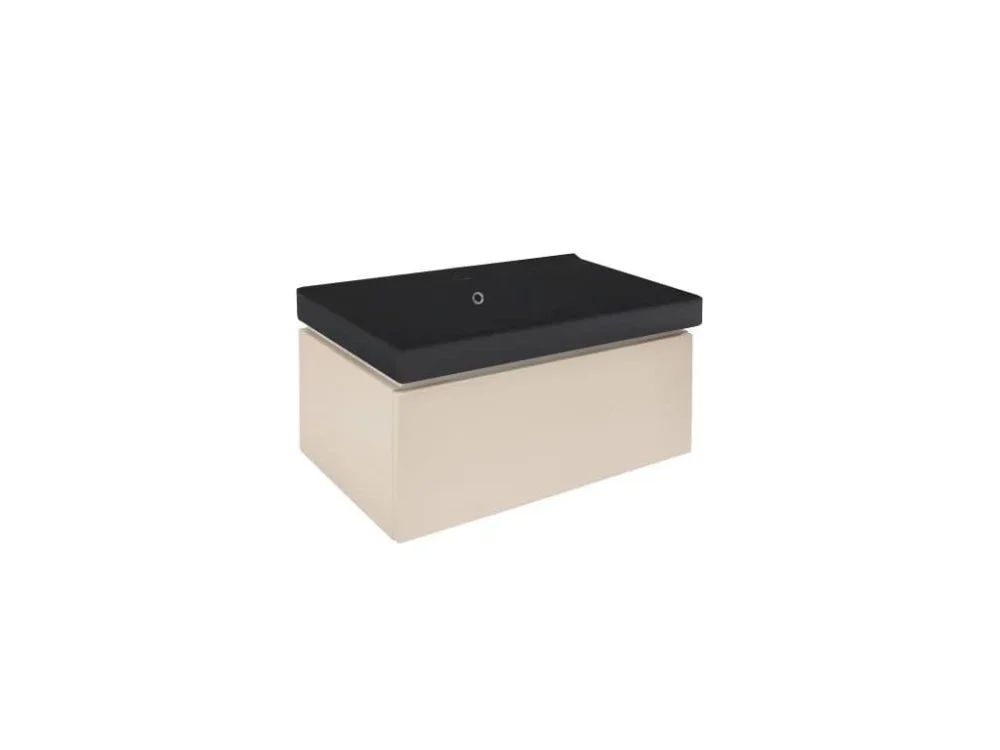 SAT Koupelnová skříňka s umyvadlem SAT Feel 80x30x46 cm pískově béžová mat SATFEEL80BEU1MB Speciální Cena