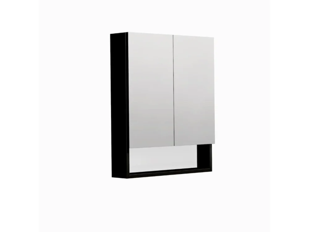 Novinka SAT Zrcadlová skříňka SAT Cube Way 60x72 cm lamino černá GALCU3D60HP