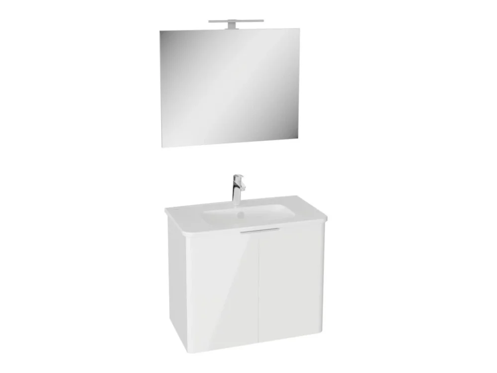 VitrA Koupelnová sestava s umyvadlem VitrA Mia 78,5x65x46,5 cm bílá lesk MIASETPR80BB Nízká Cena