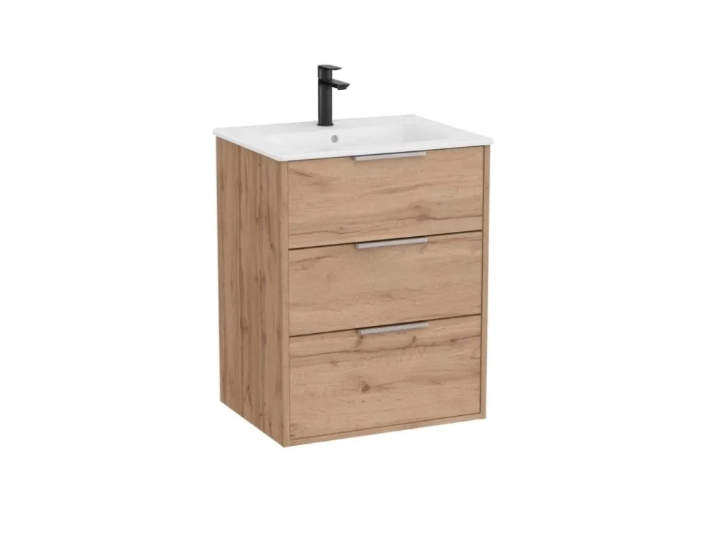 Roca Koupelnová skříňka s umyvadlem Roca Optica 60x75,7x45,5 cm dub OPT603ZO Novinka