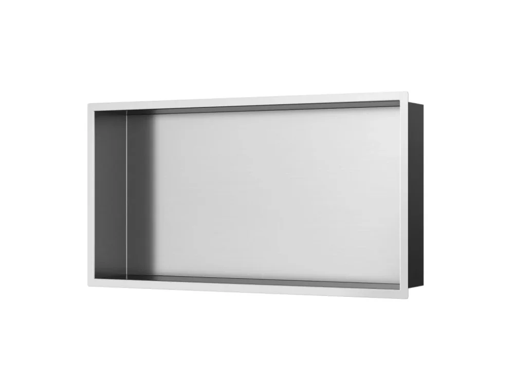 Výhodná Nabídka SAT Vestavná polička SAT Aurum kartáčovaná ocel 63x33 cm SATAURN6030BS