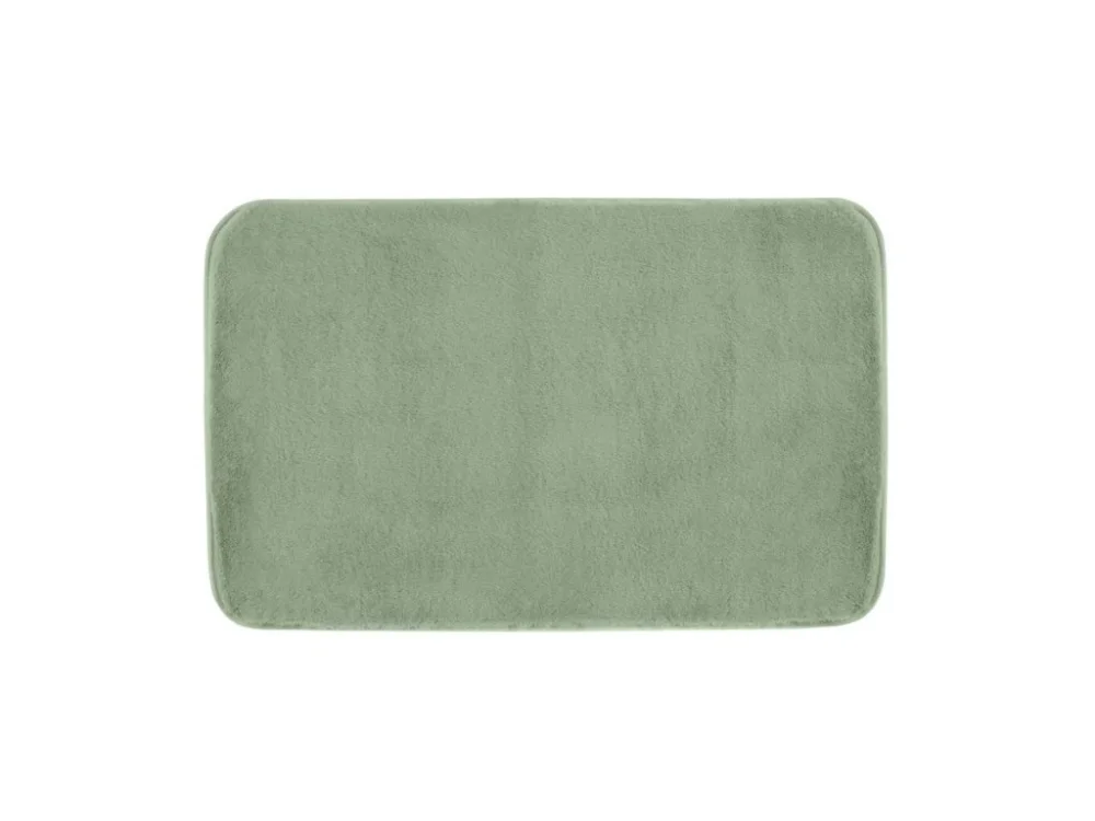Horká Nabídka Gedy FUZZY koupelnová předložka, 60x100cm, 100% polyester, protiskluz, zelená 96FY100607