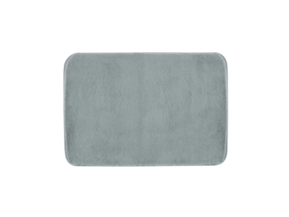 Gedy FUZZY koupelnová předložka, 60x100cm, 100% polyester, protiskluz, šedá 96FY100608 Bezpečná Platba