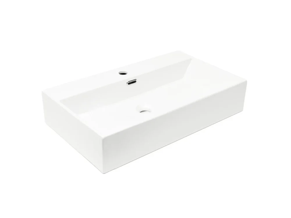 SAT Umyvadlo SAT Cube Way 75x42 cm otvor pro baterii uprostřed SATCW7542 Zlevněný