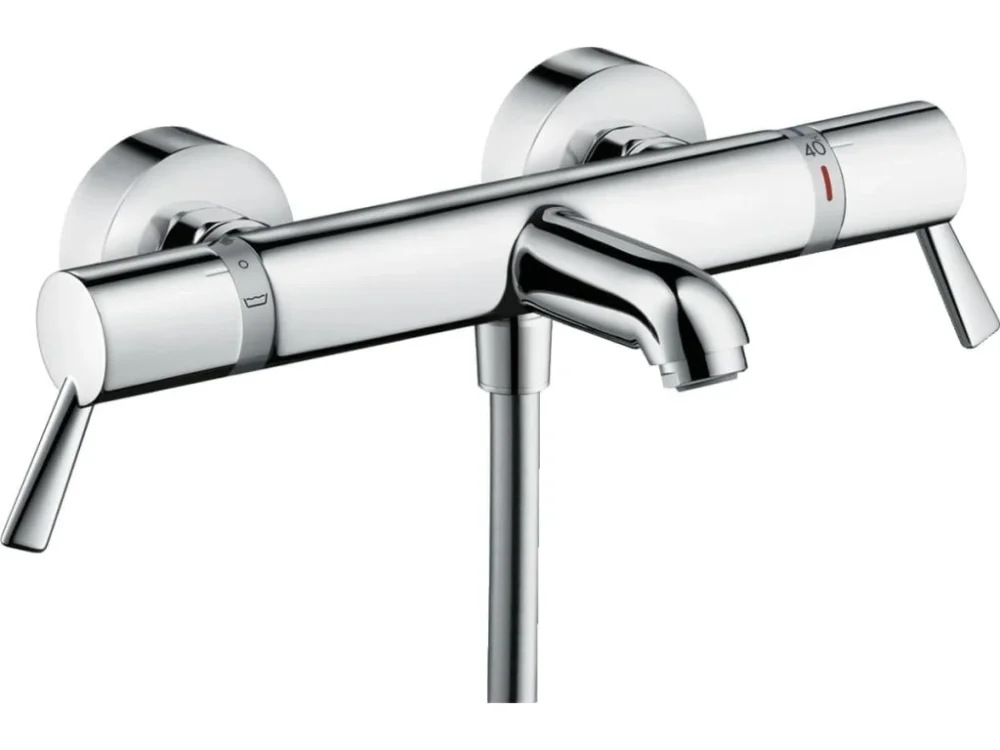 Levný Hansgrohe Vanová baterie Hansgrohe Ecostat bez sprchového setu 150 mm chrom 13115000