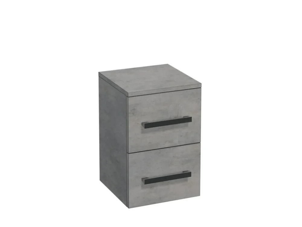 Naturel Koupelnová skříňka nízká Naturel Cube 32,5x51x33 cm beton mat CUBE2N32BE Vysoce Kvalitní
