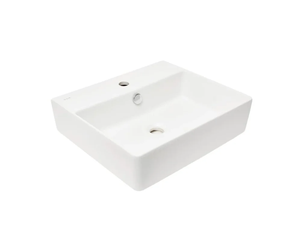 Vysoce Kvalitní VitrA Závěsné umyvadlo VitrA Nuo 50x44 cm otvor pro baterii uprostřed 7431-003-0001