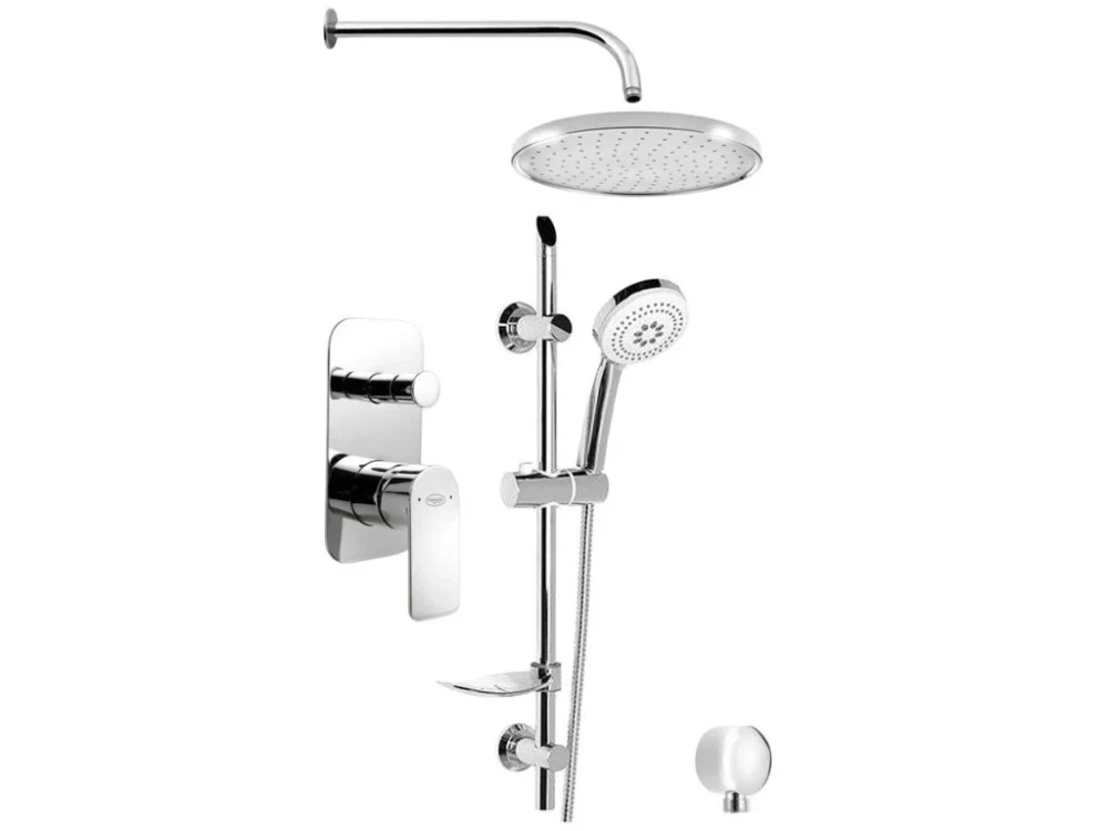 Tovární Cena Aqualine DAPHNE podomítkový sprchový set s pákovou baterií, 2 výstupy, chrom DH944