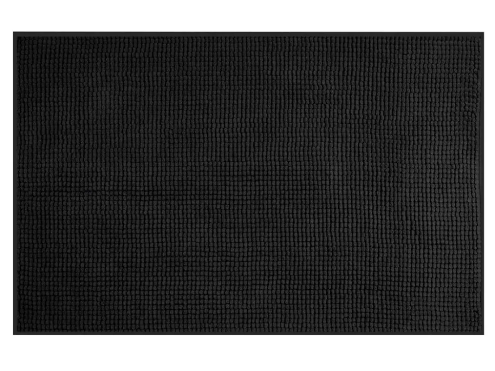 Nejlepší Volba Aqualine CHENILL koupelnová předložka 50x80cm, 100% polyester, černá CH2014