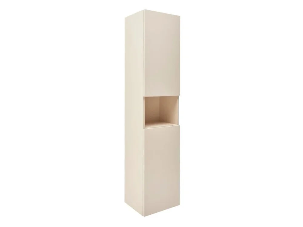 Nová Kolekce SAT Koupelnová skříňka vysoká SAT Feel 36x165x32 cm béžová mat SATFEELV36BE