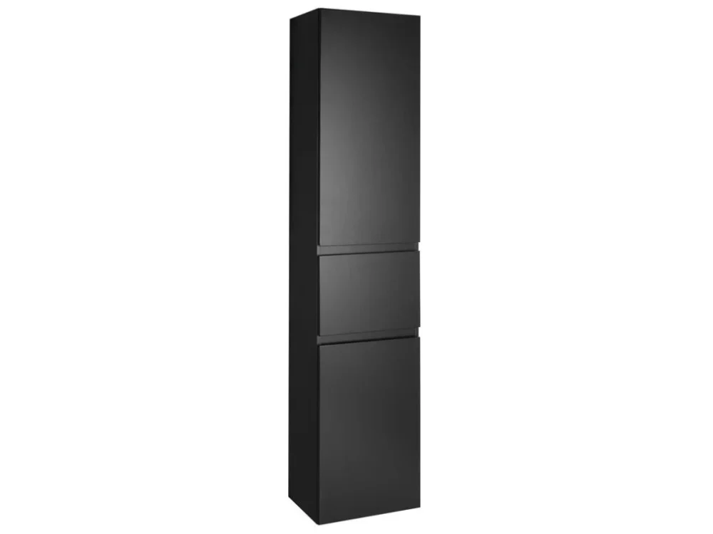 Aqualine ALTAIR vysoká skříňka s košem 40x184x31cm, černá mat, levá AI685L Akční Nabídka