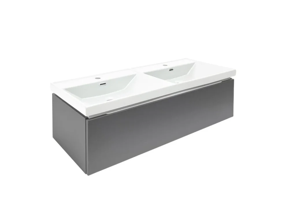 SAT Koupelnová skříňka s umyvadlem SAT Feel 120x30x44,8 cm antracit mat SATFEEL120ANTU4 Ihned K Objednání