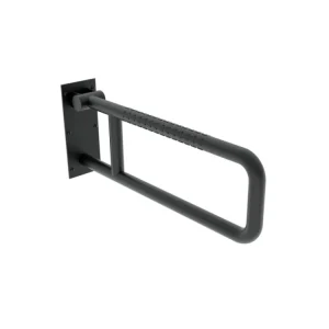 Značkový NIMCO Sklopné černé podpěrné madlo 600 mm BMSC 9060-90