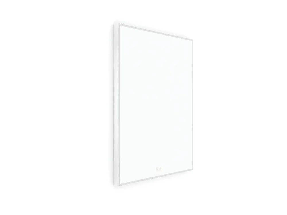 NIMCO OBDELNÍKOVÁ - OSTRÉ ROHY Bílé LED zrcadlo 600x800 se dvěma dotykovými senzory ZPB 13002VX-05 Akční Cena