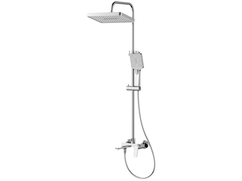 Aqualine FLERY sprchový sloup s pákovou baterií, otočné ramínko, chrom FY690 Vrácení Zdarma