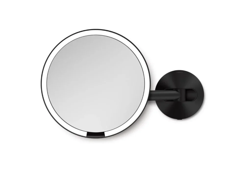 Ověřený Simplehuman Simplehuman kosmetické zrcátko na zeď SENSOR LED osvětlení 5x zvětšení síťové černé ST3065