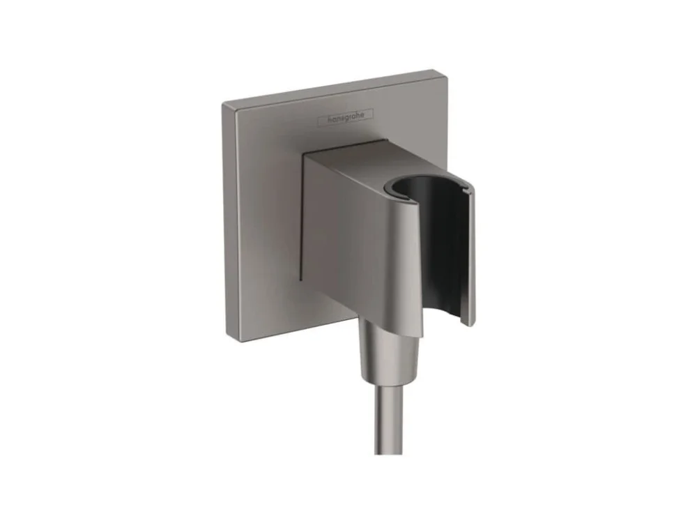 Nejprodávanější Hansgrohe Podomítkový vývod Hansgrohe FixFit E se zpětným ventilem kartáčovaný černý chrom 26889340