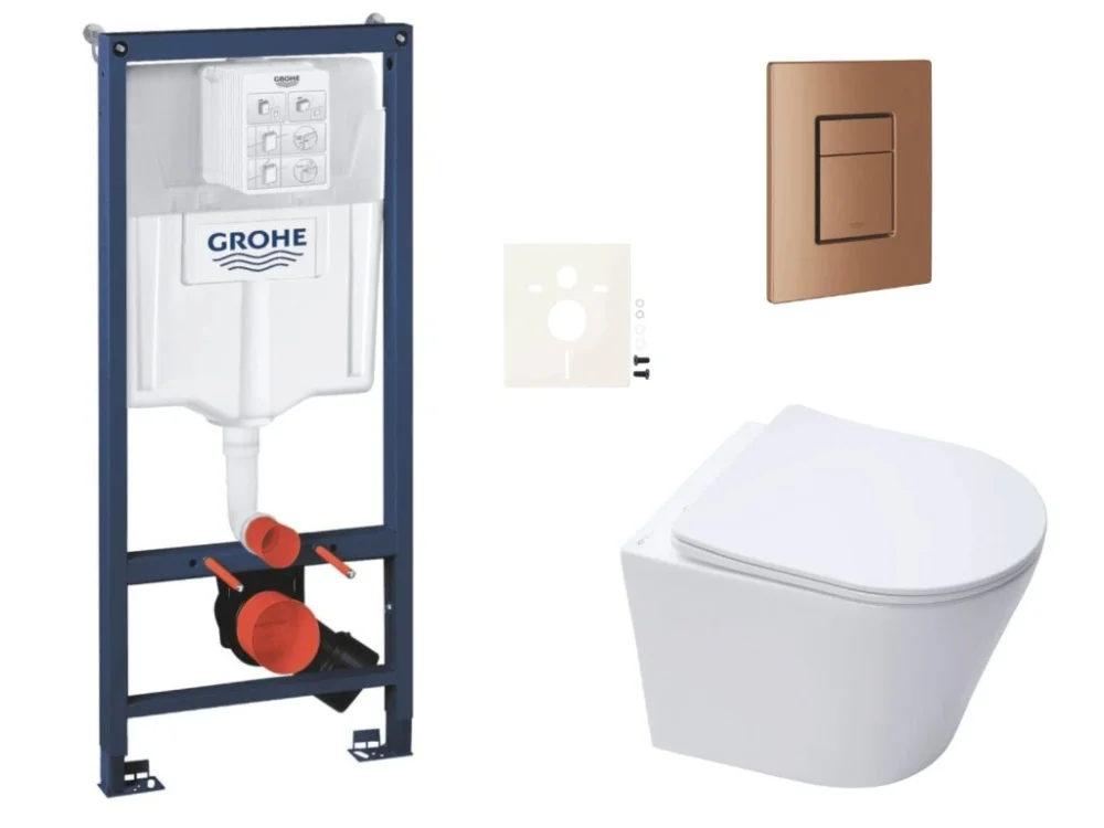 Grohe Závěsný WC set do lehkých stěn / předstěnová montáž SAT Infinitio SIKOGRSIN10SCDL0 Přímo Od Výrobce