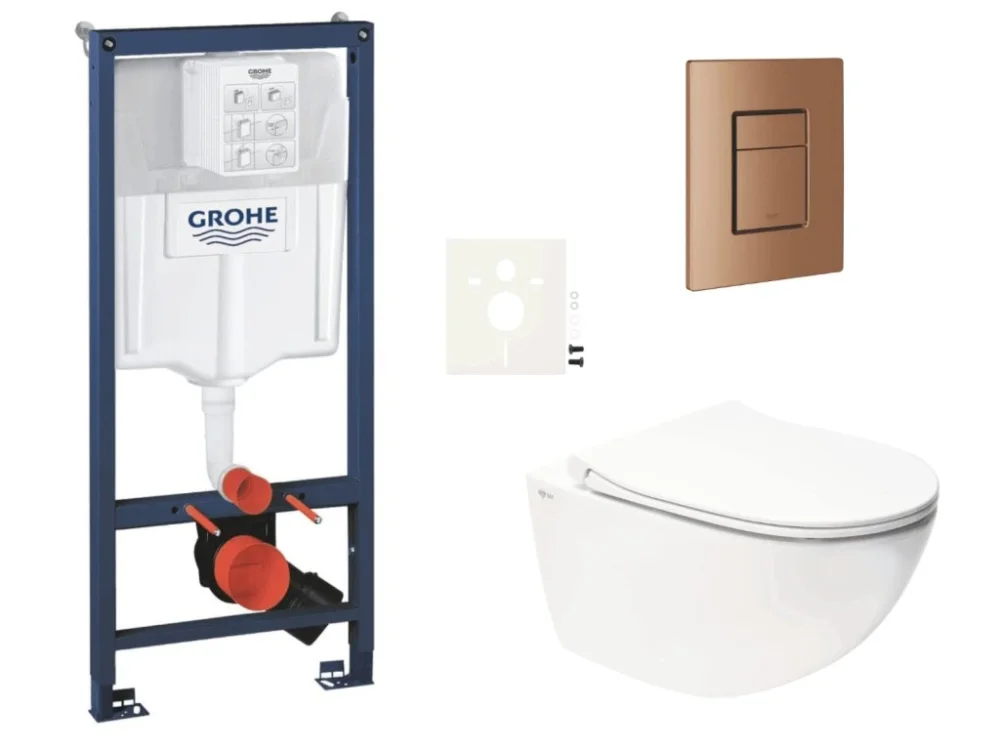 Koupit Online Grohe Závěsný WC set do lehkých stěn / předstěnová montáž SAT Infinitio SIKOGRSIN11SCDL0