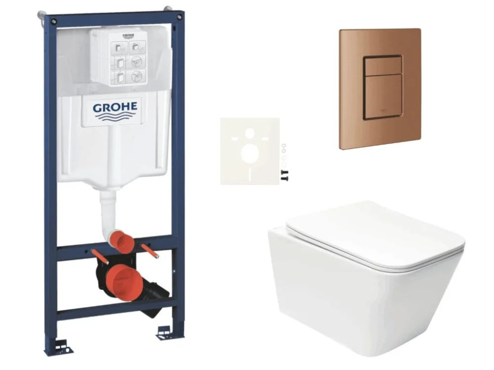 Grohe Závěsný WC set do lehkých stěn / předstěnová montáž SAT Infinitio SIKOGRSIN12SCDL0 Vrácení Zdarma