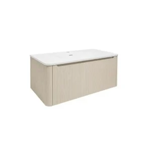 Akce Naturel Koupelnová skříňka s umyvadlem Naturel Austen 119x47,5x45 cm clear brown mat AUSTEN120CB