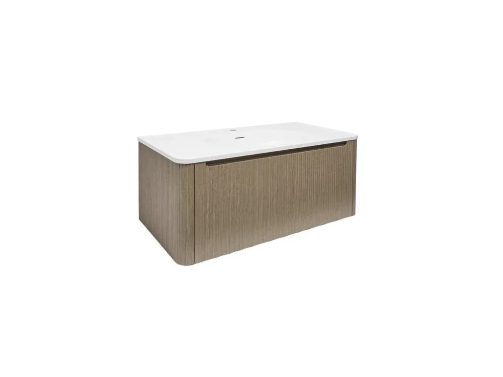 Odeslání Ihned Naturel Koupelnová skříňka s umyvadlem Naturel Austen 119x47,5x45 cm light pine mat AUSTEN120LP