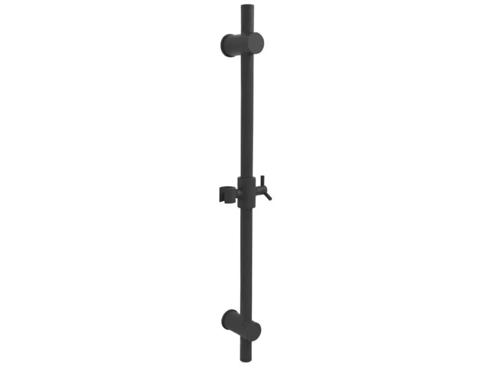 Sapho Sprchová tyč, posuvný držák, kulatá, 700mm, černá mat SC015 Časově Omezené