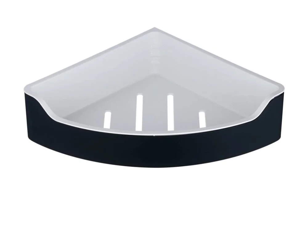 Aqualine SAMBA rohová police do sprchy, 218x63x218mm, černá SB209 Jen Po Omezenou Doba
