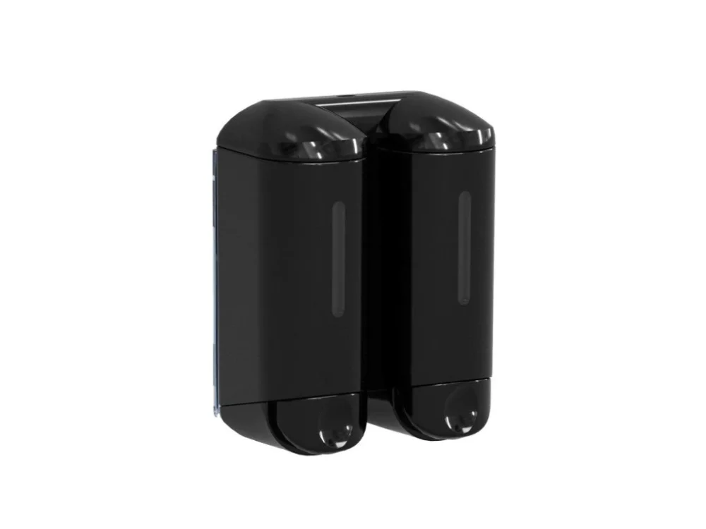 Cenová Bomba MARPLAST SHOWER SMALL dvojitý dávkovač tekutého mýdla, 2x170ml, černá A94603