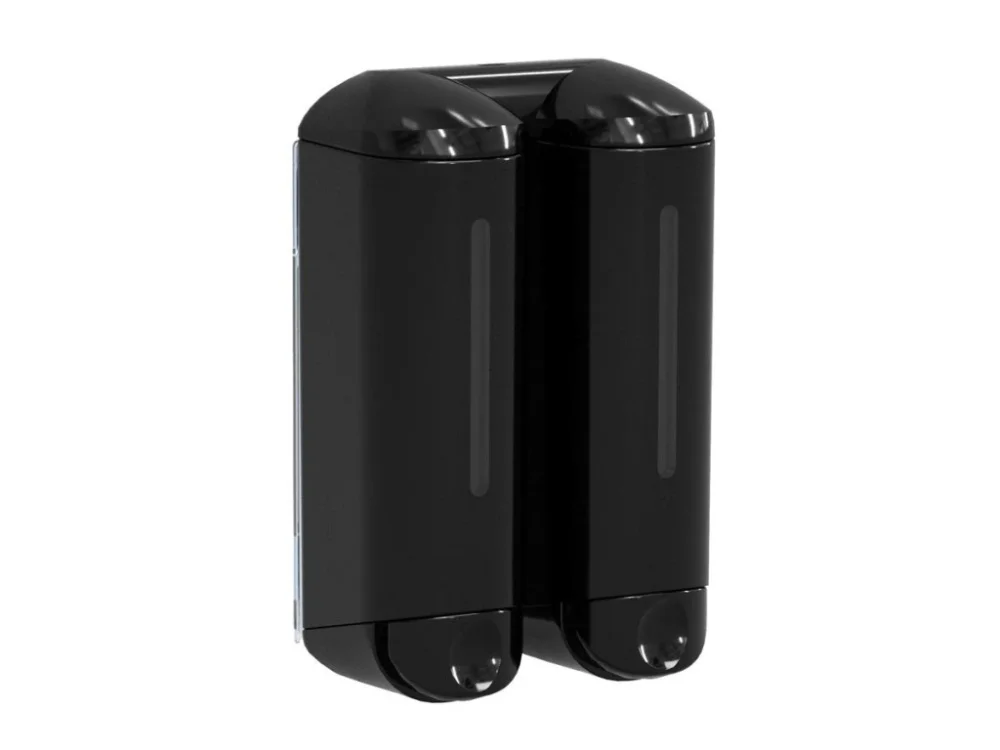 Objednat Nyní MARPLAST SHOWER MEDIUM dvojitý dávkovač tekutého mýdla, 2x250ml, černá A94803