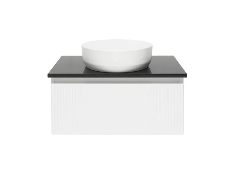 SAT Koupelnová skříňka s deskou z umělého kamene SAT Evolution 78x30x44,8 cm bílá mat SATEVO80WMTK Expresní Doručení