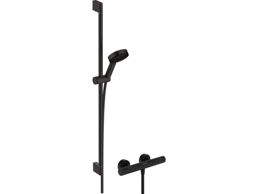 Hansgrohe Sprchová baterie Hansgrohe Pulsify Select S se sprchovým setem 150 mm černá matná 24261670 Výprodej