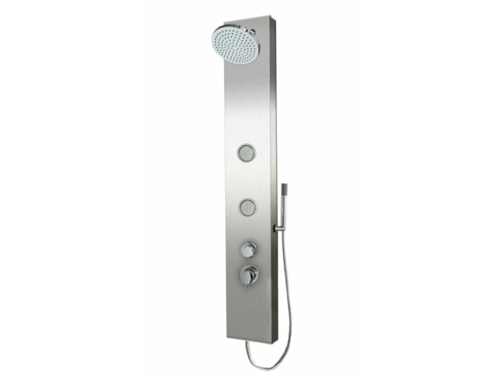 Must-Have SIKO Sprchový panel SIKO na stěnu i do rohu s pákovou baterií nerez PRIMESHOWER