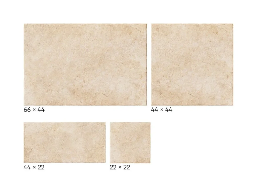 Finální Výprodej Realonda Dlažba Realonda Modular Borgogna beige 44x66, 44x44, 22x22, 22x44 cm mat MBORGBE