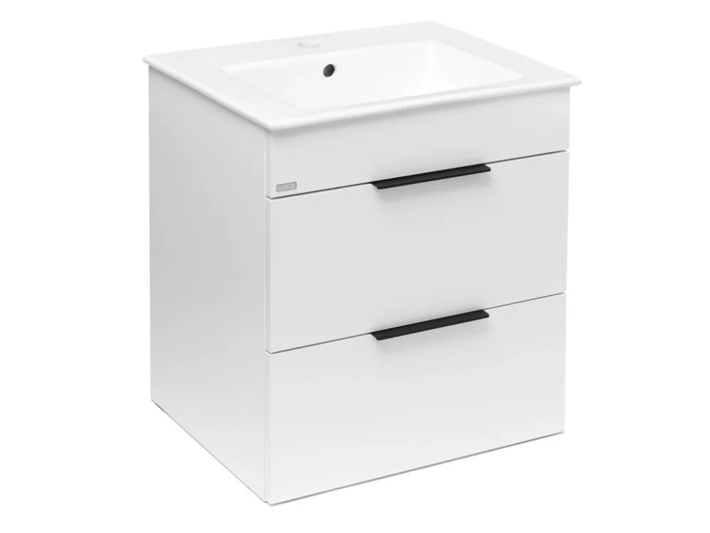 Aktuální Jika Koupelnová skříňka s umyvadlem Jika Plan 55x44,1x62,2 cm bílá H4536121763001