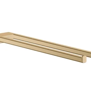 Značkový Hansgrohe Držák ručníků Hansgrohe AddStoris kartáčovaný bronz 41770140