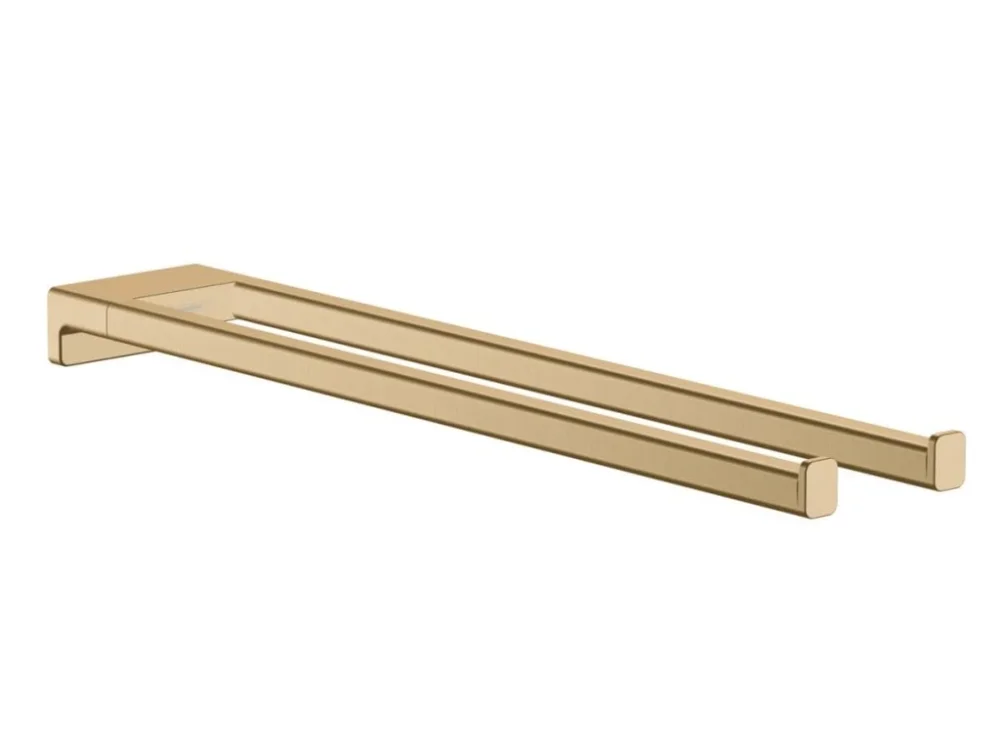 Značkový Hansgrohe Držák ručníků Hansgrohe AddStoris kartáčovaný bronz 41770140